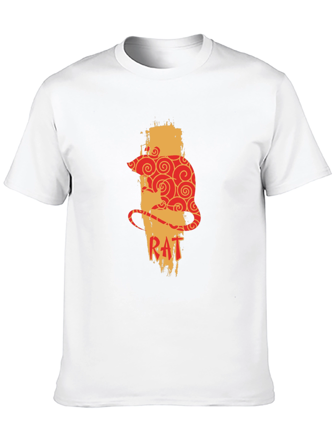 Rat Zodiac Graphic Print Mens T-Shirt
