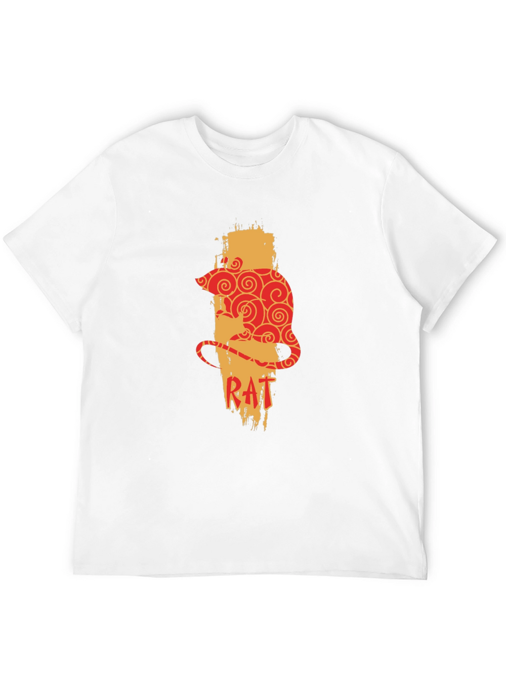 Rat Zodiac Graphic Print Mens T-Shirt