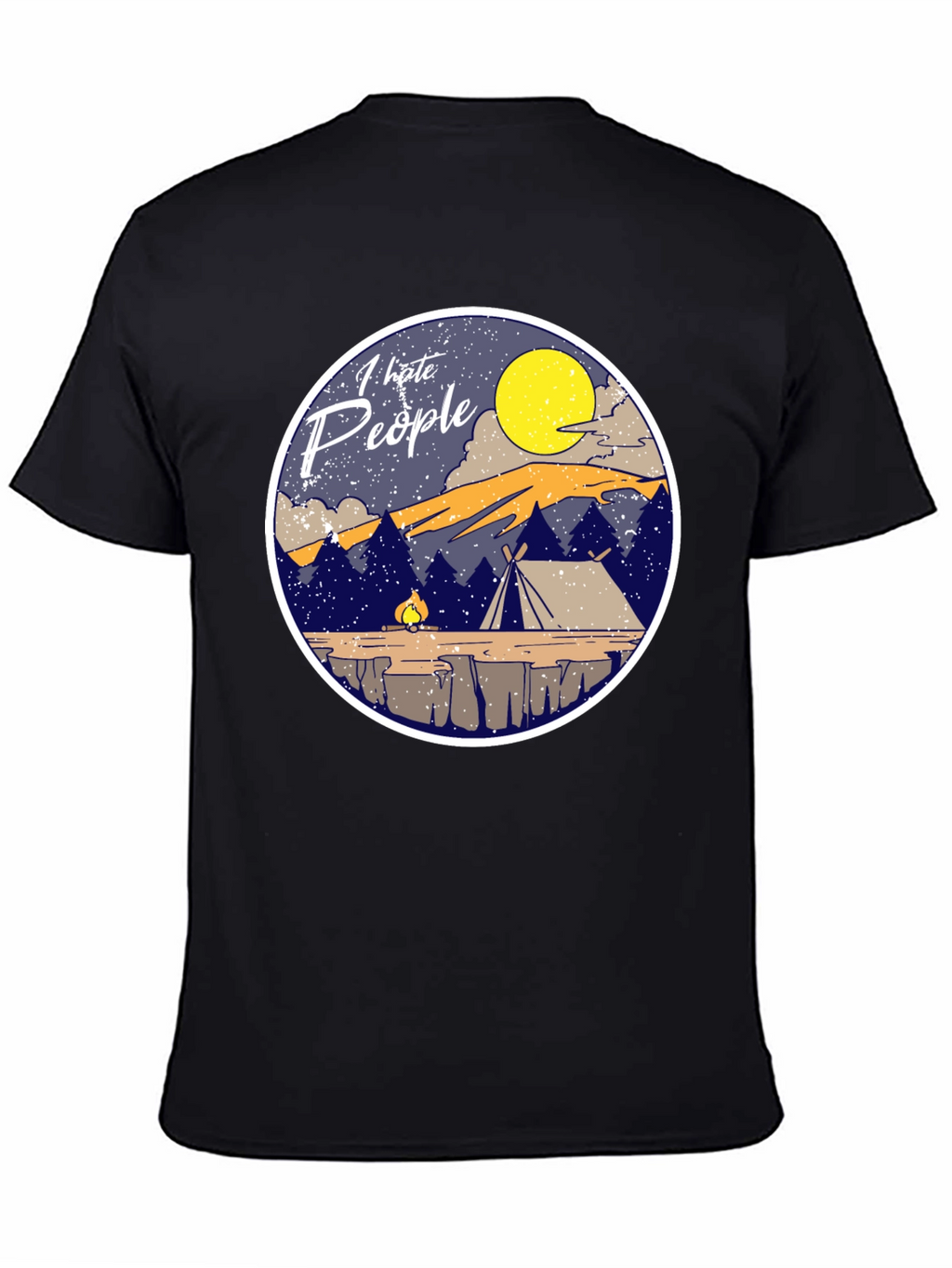 I Hate People Camping T-Shirt Introvert Tee