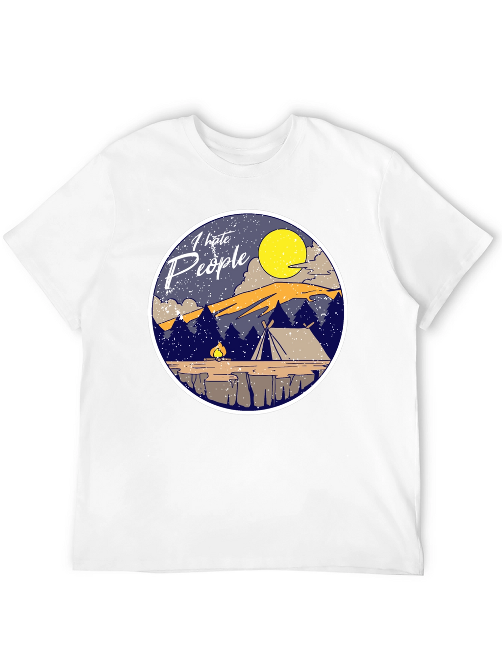 I Hate People Camping T-Shirt Introvert Tee