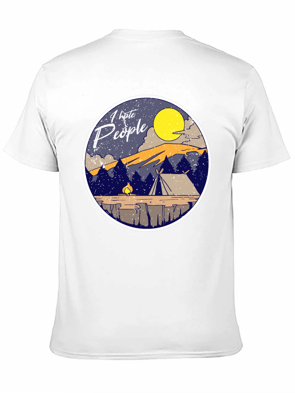 I Hate People Camping T-Shirt Introvert Tee