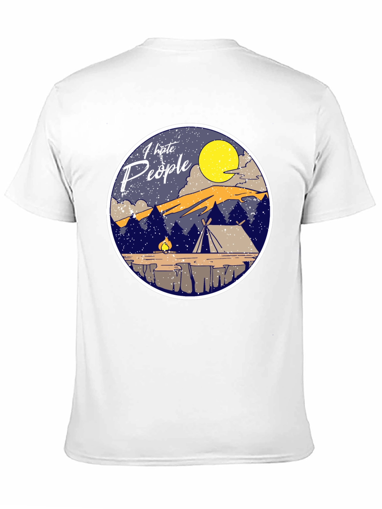I Hate People Camping T-Shirt Introvert Tee