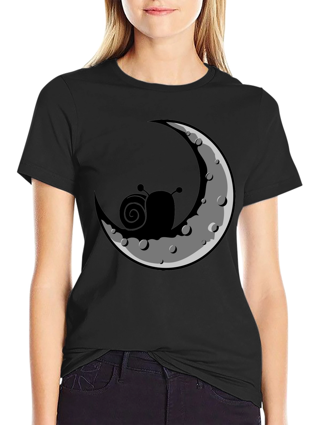 Snail on the Moon Graphic Tee