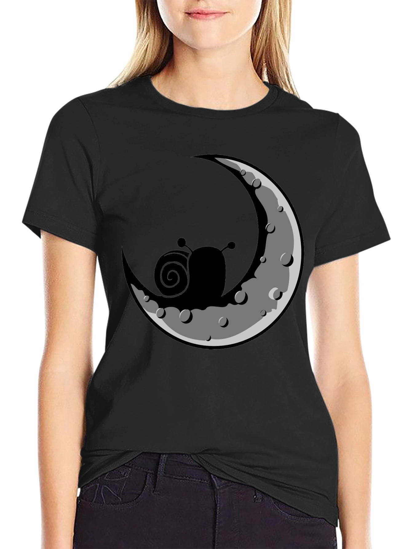 Snail on the Moon Graphic Tee