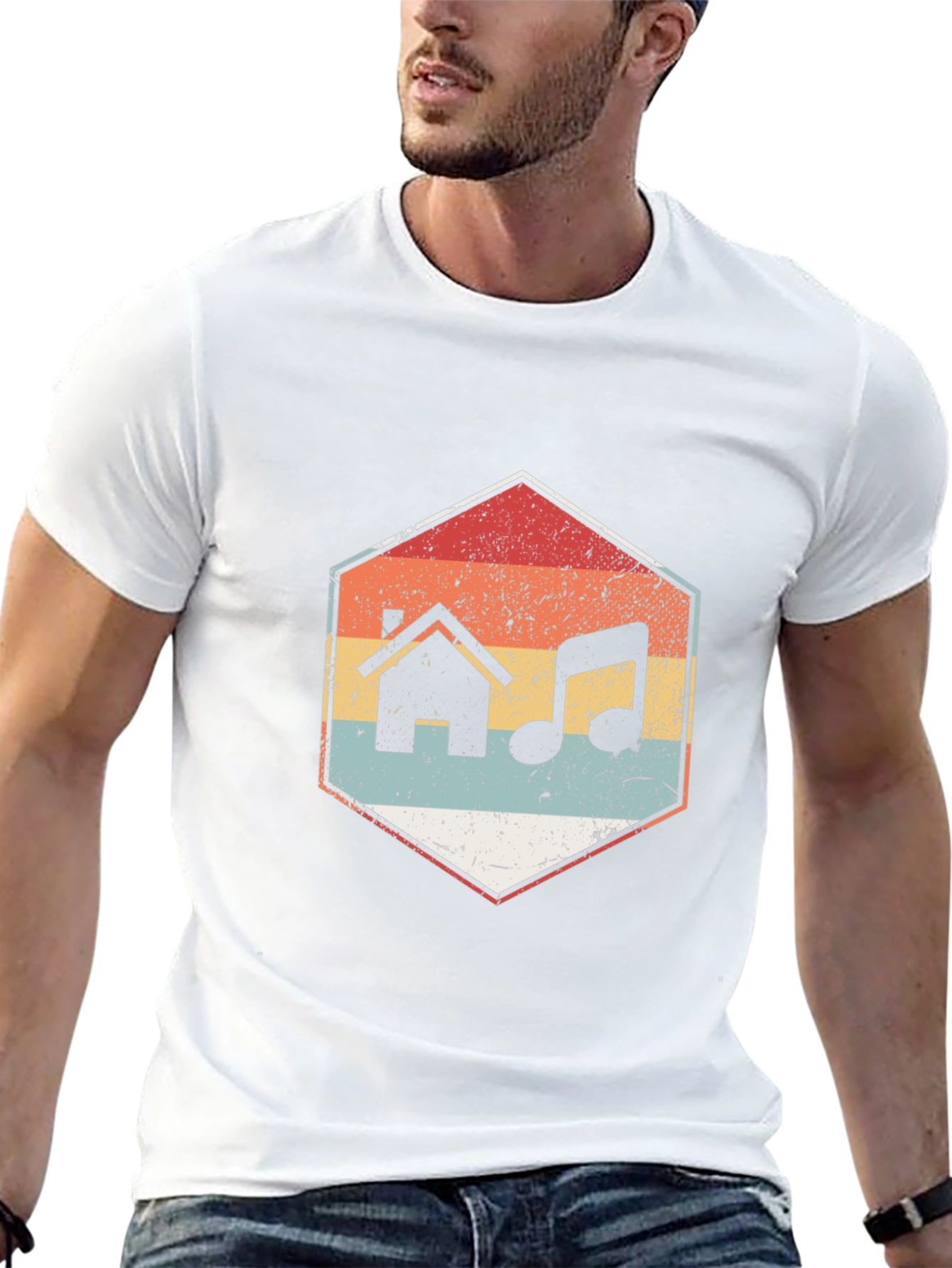 House Music T-Shirt Retro Design