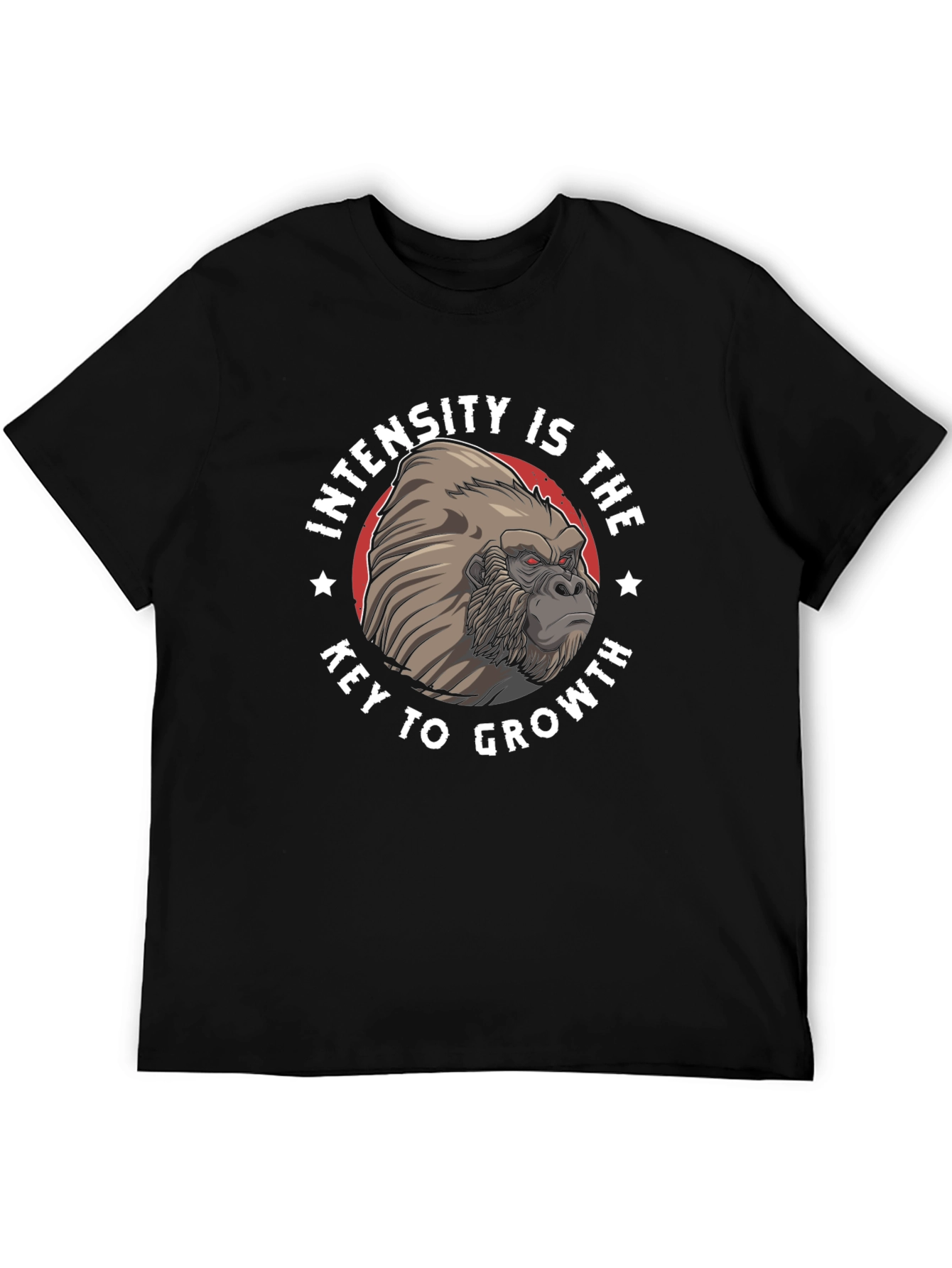Intensity Gorilla Graphic T-Shirt - Motivational Workout Tee