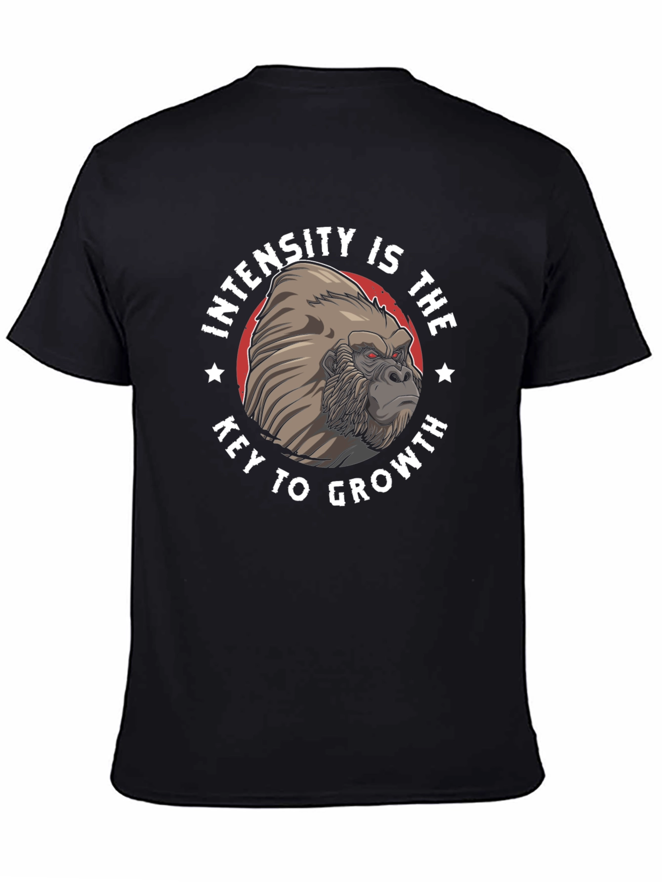 Intensity Gorilla Graphic T-Shirt - Motivational Workout Tee