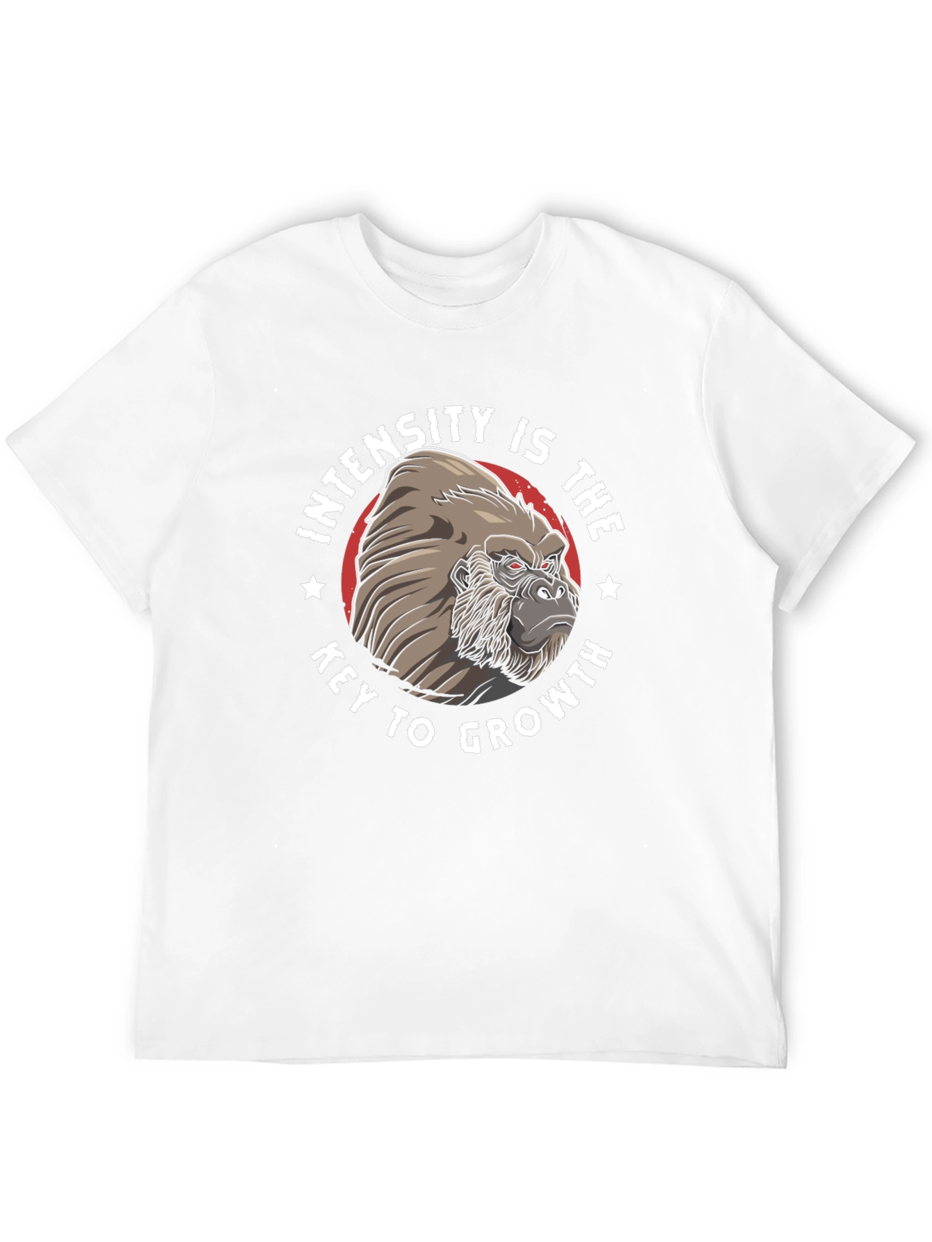 Intensity Gorilla Graphic T-Shirt - Motivational Workout Tee
