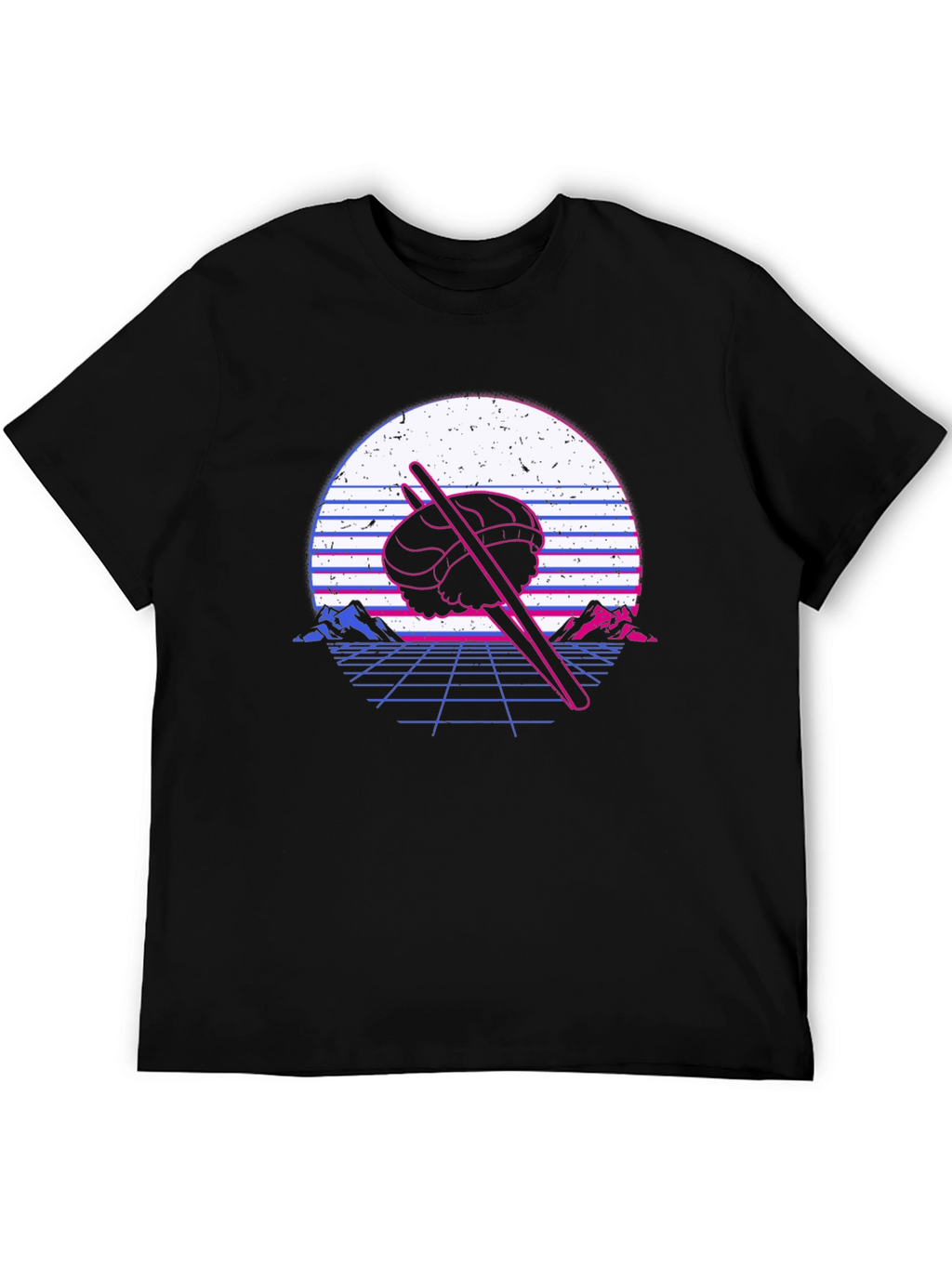 Retro Sushi T-Shirt - Vaporwave Design