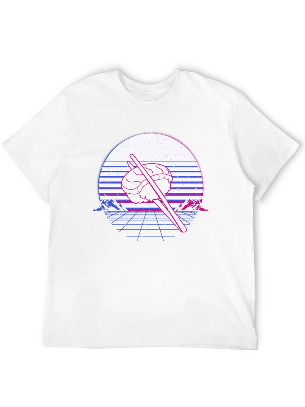 Retro Sushi T-Shirt - Vaporwave Design