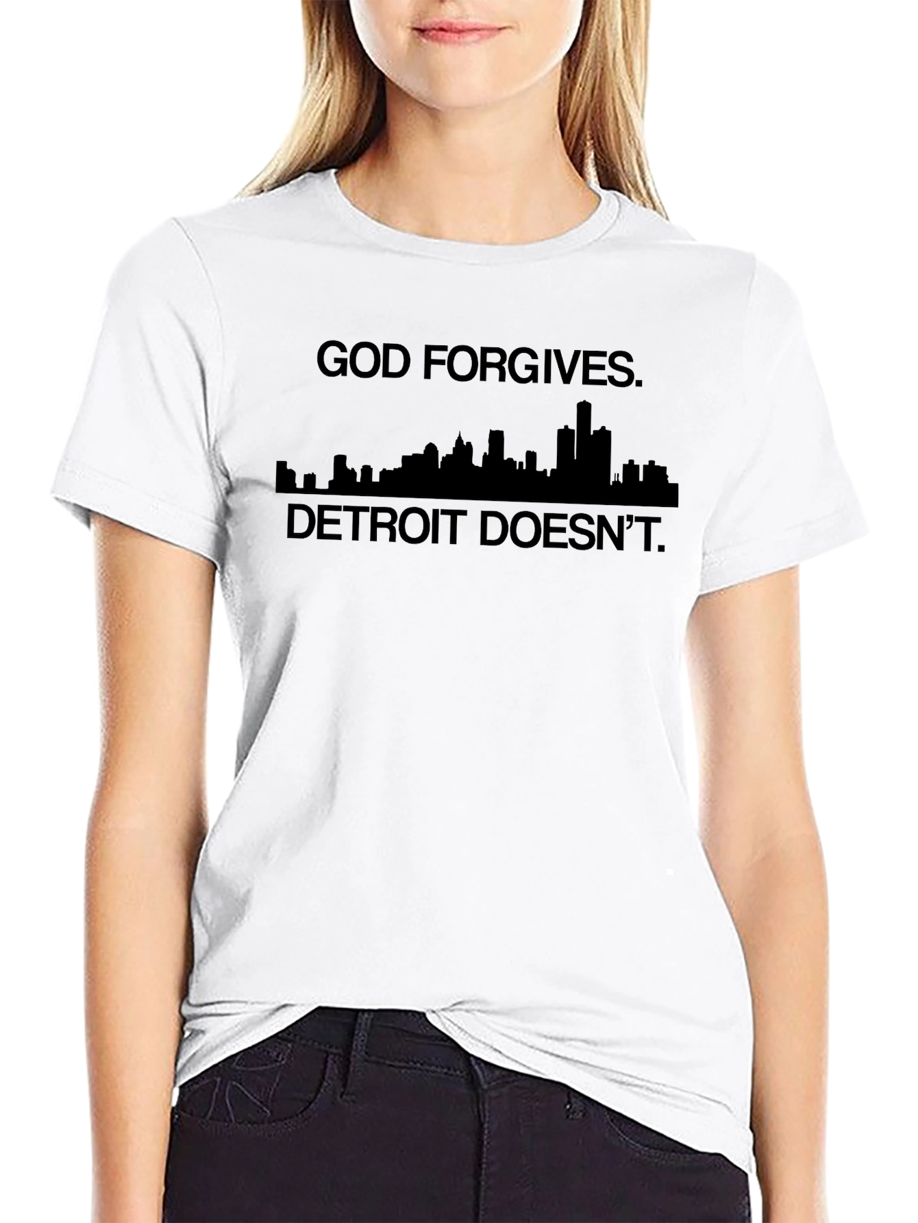 God Forgives Detroit Doesnt Graphic Tee