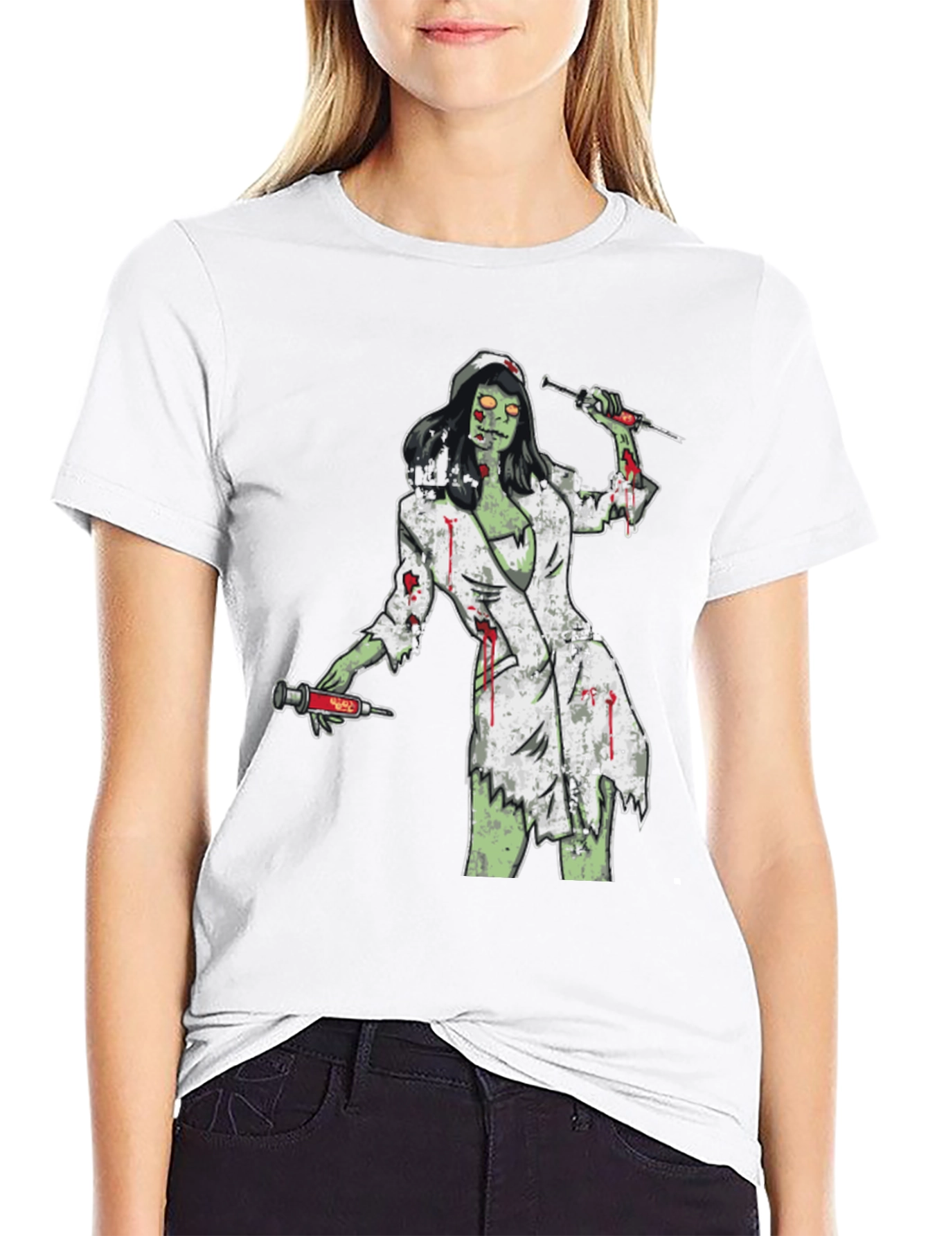 Zombie Nurse T-Shirt - Horror Graphic Tee