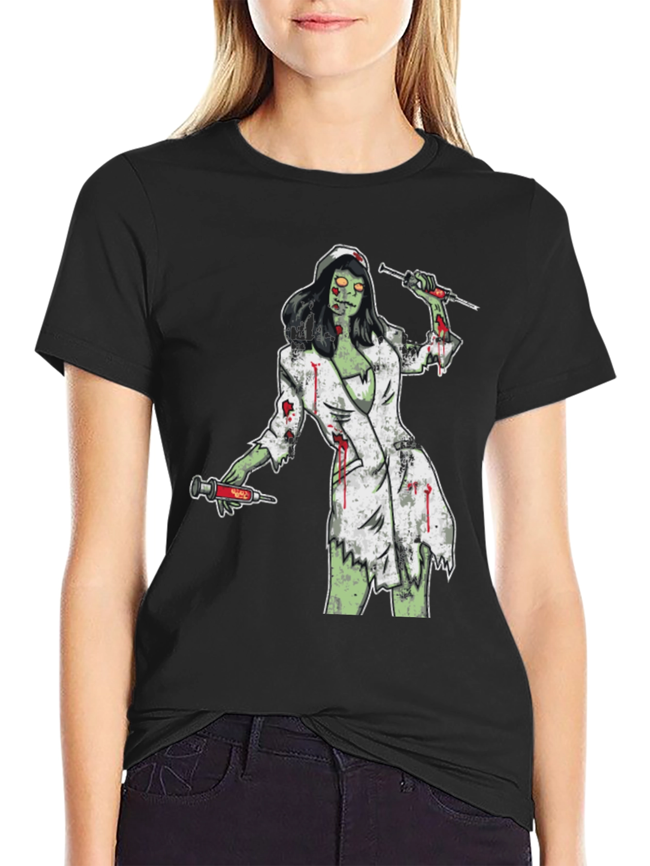 Zombie Nurse T-Shirt - Horror Graphic Tee