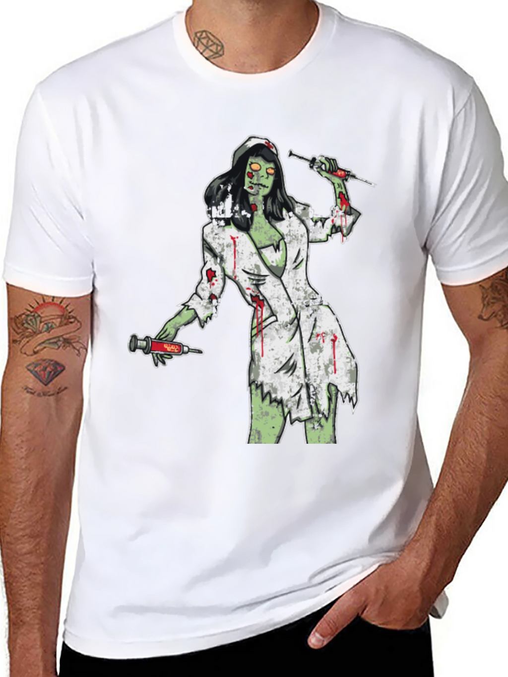 Zombie Nurse T-Shirt - Horror Graphic Tee
