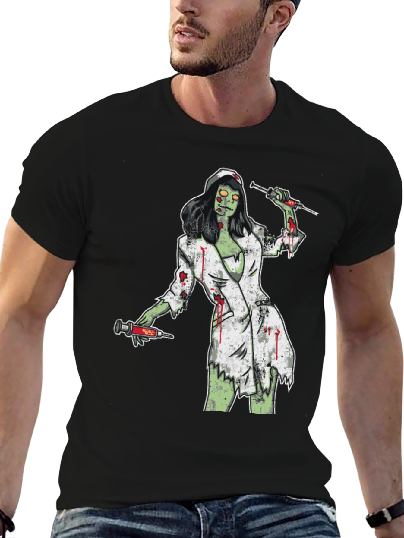 Zombie Nurse T-Shirt - Horror Graphic Tee