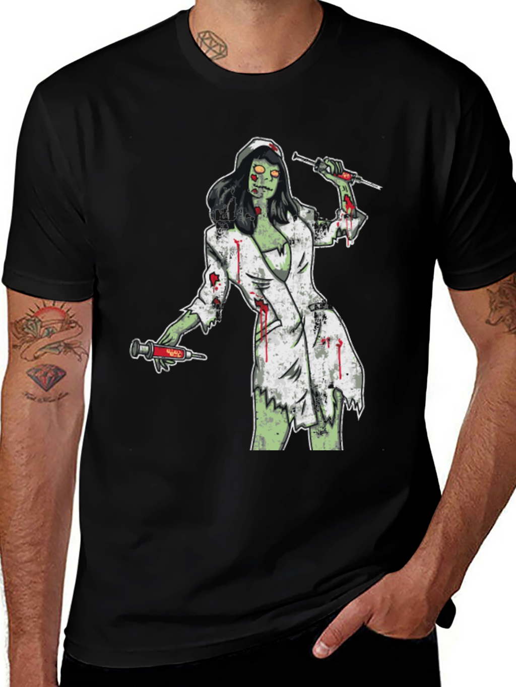 Zombie Nurse T-Shirt - Horror Graphic Tee