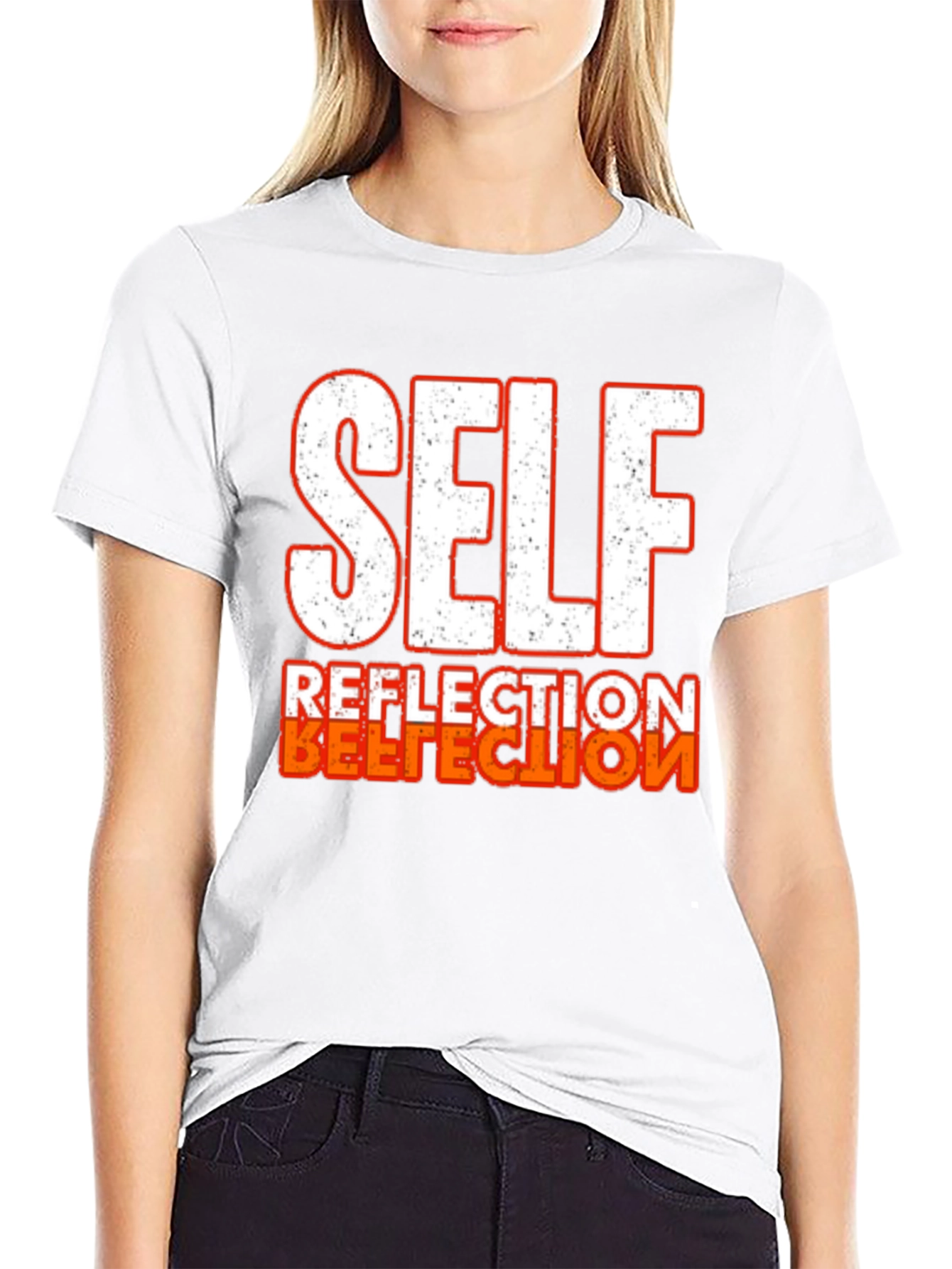 Self Reflection Graphic Print T-Shirt