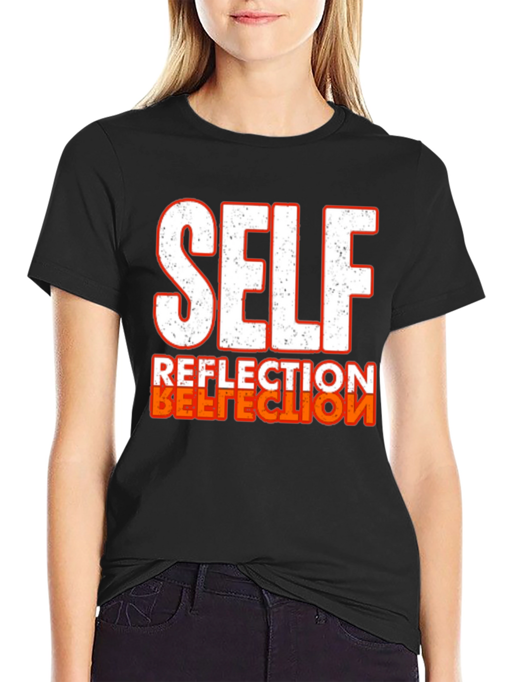 Self Reflection Graphic Print T-Shirt