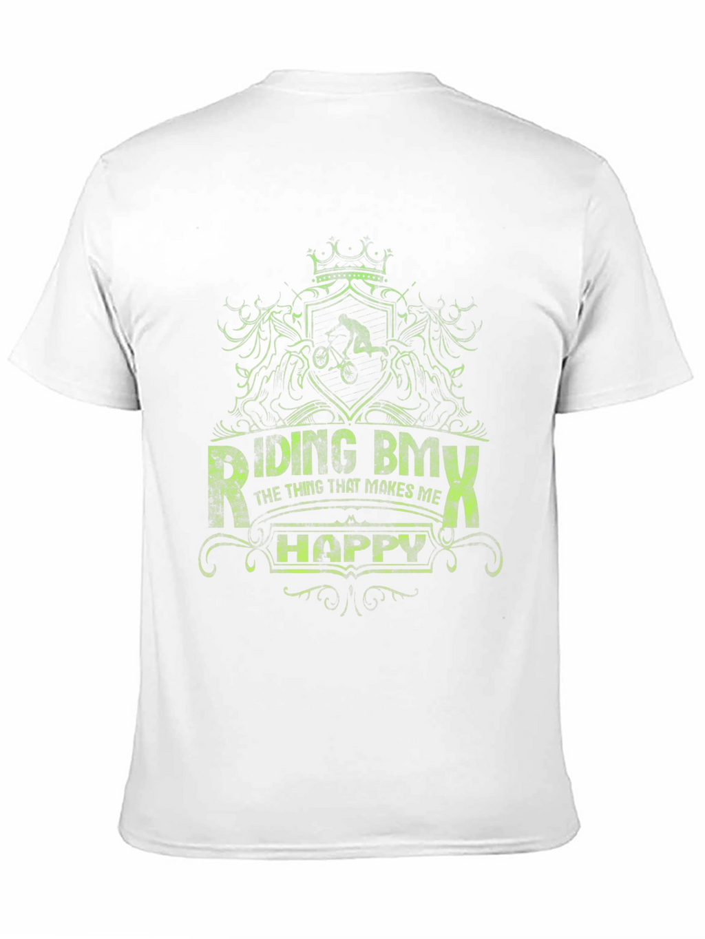Riding BMX Makes Me Happy Graphic Tee - Black