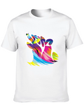 Vivid Wolf Graphic Black T-Shirt