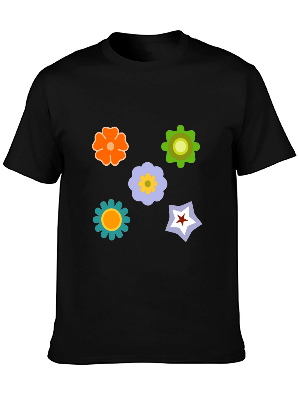 Floral Graphic Print T-Shirt - Casual Style