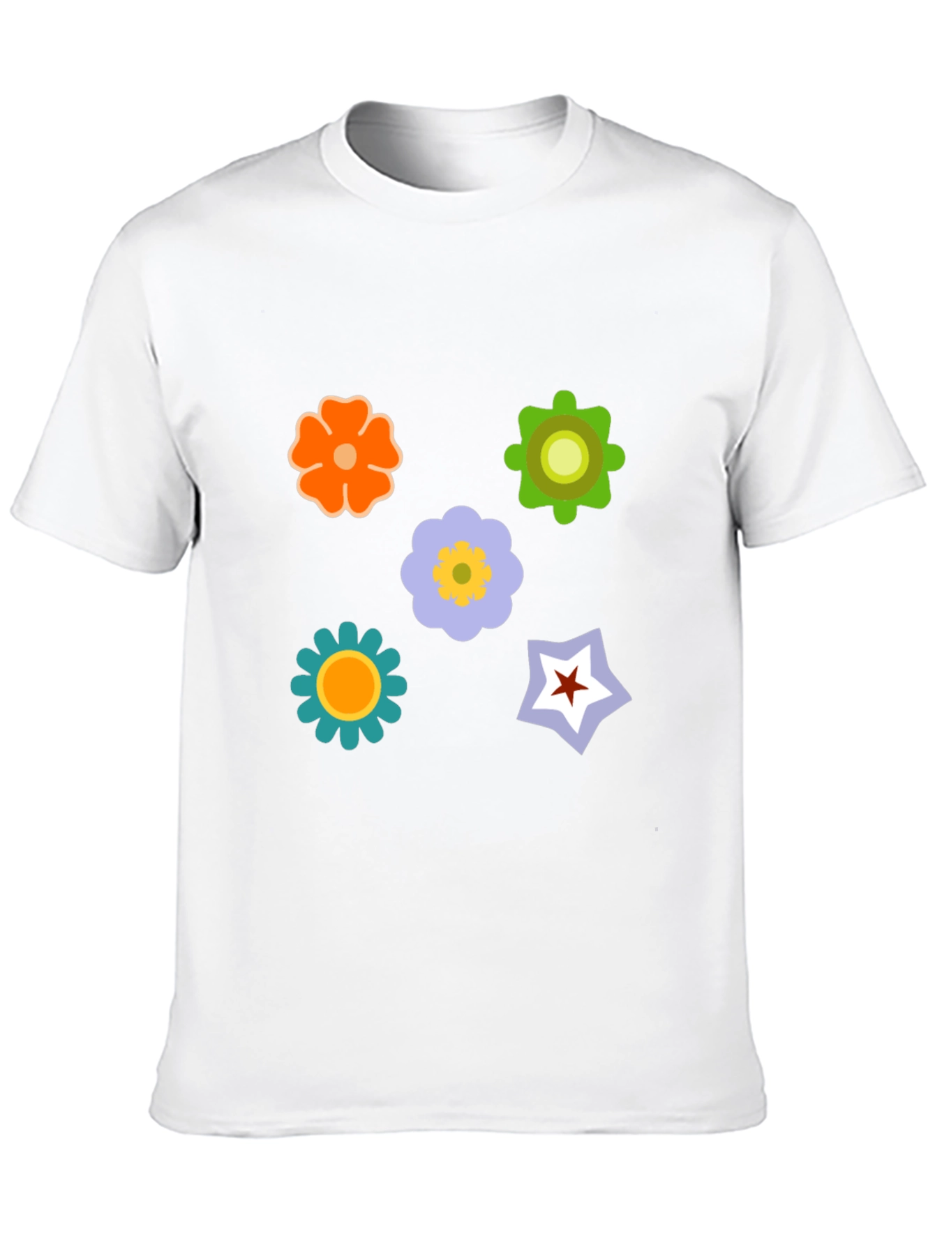 Floral Graphic Print T-Shirt - Casual Style