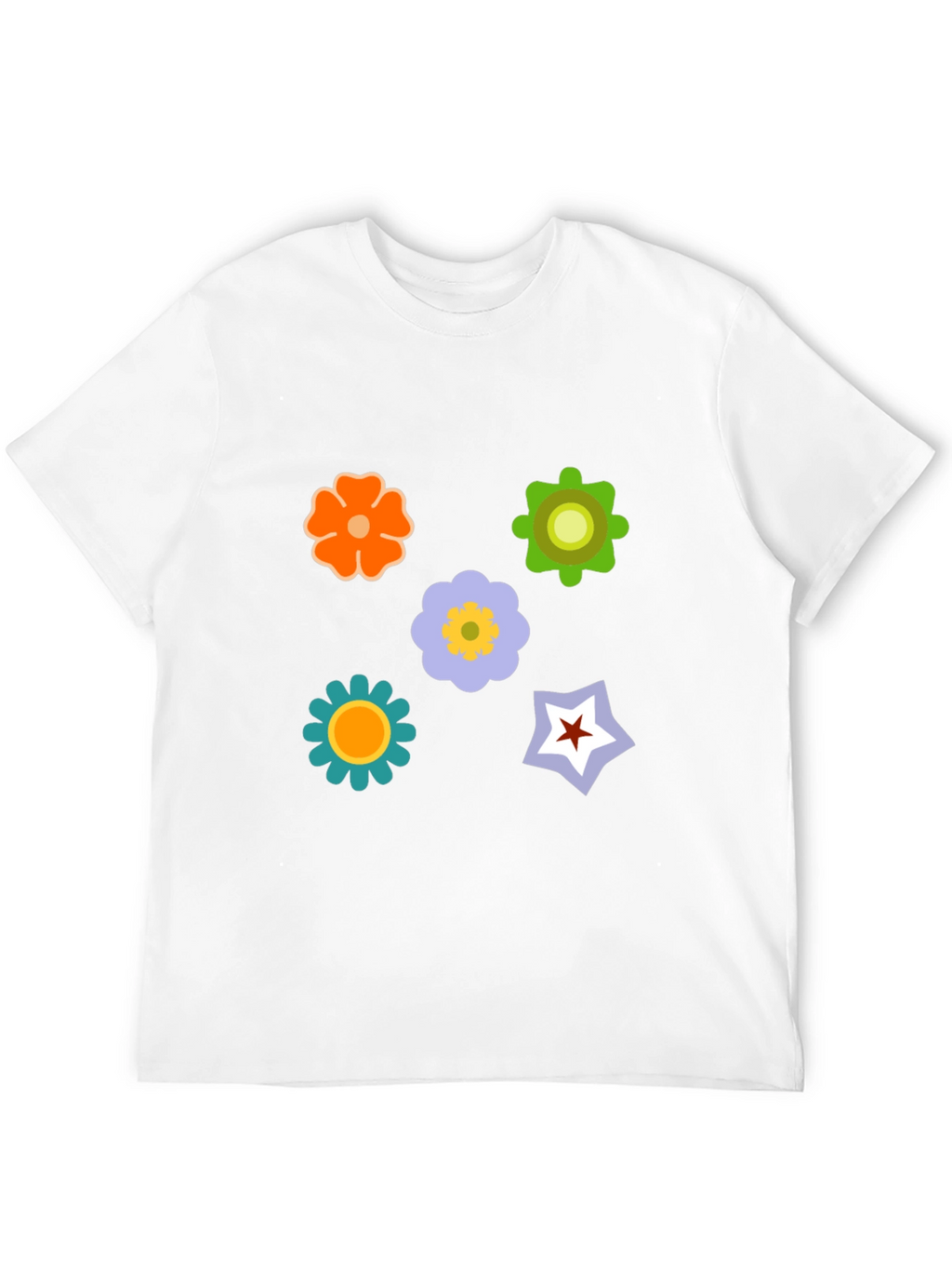 Floral Graphic Print T-Shirt - Casual Style