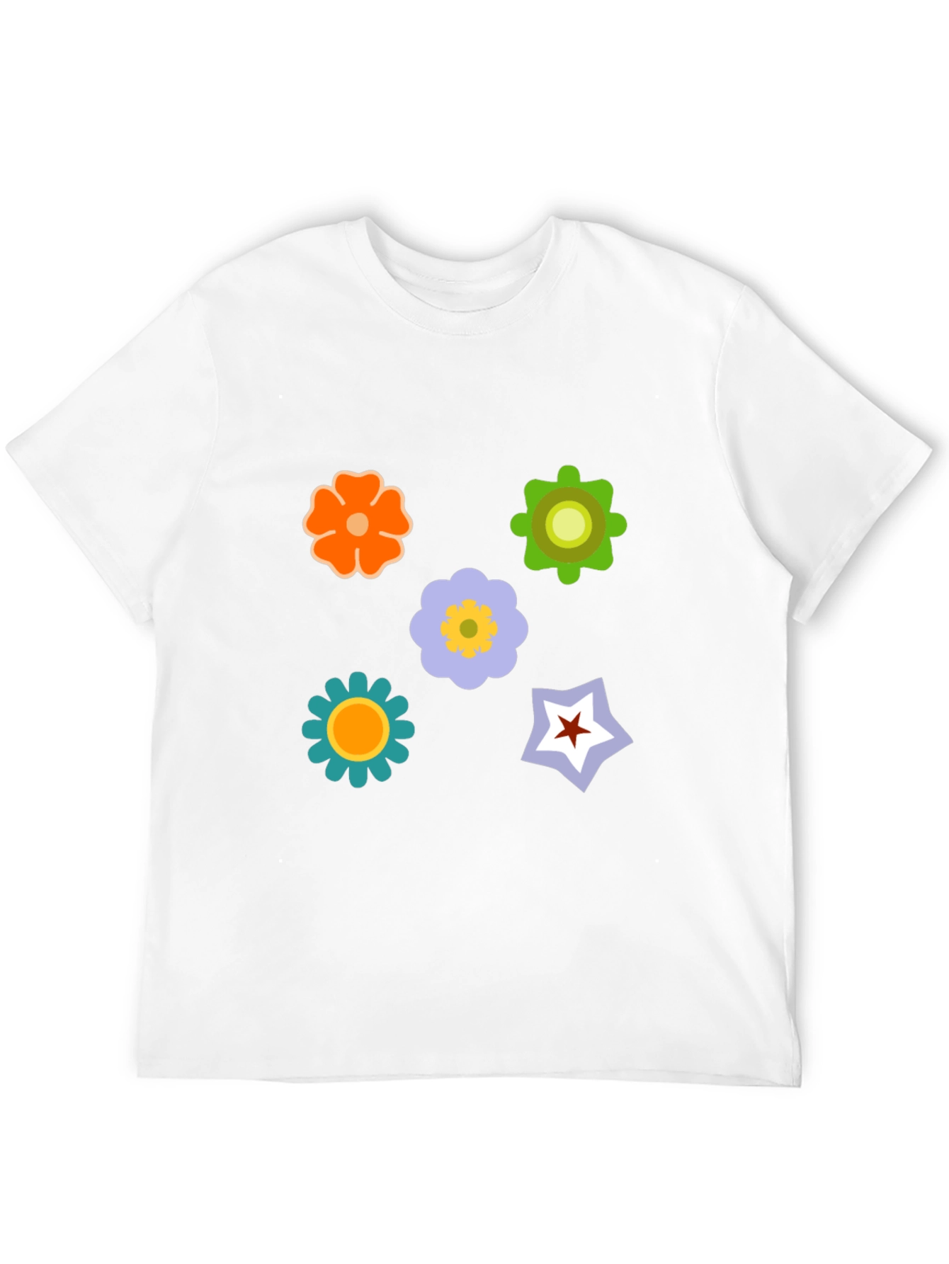 Floral Graphic Print T-Shirt - Casual Style