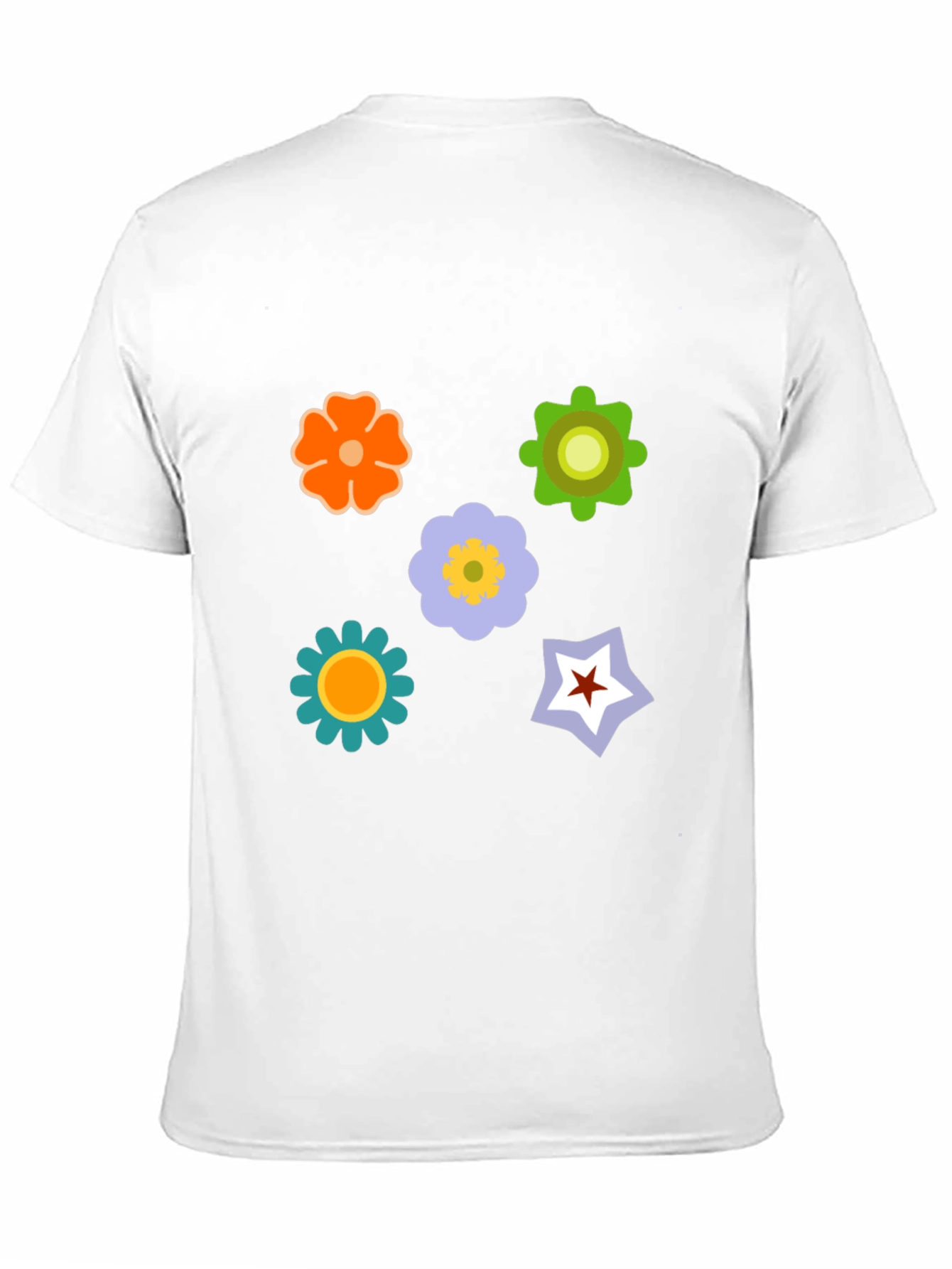 Floral Graphic Print T-Shirt - Casual Style