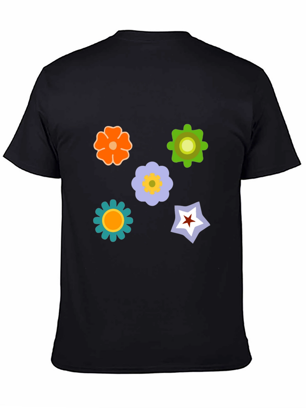 Floral Graphic Print T-Shirt - Casual Style