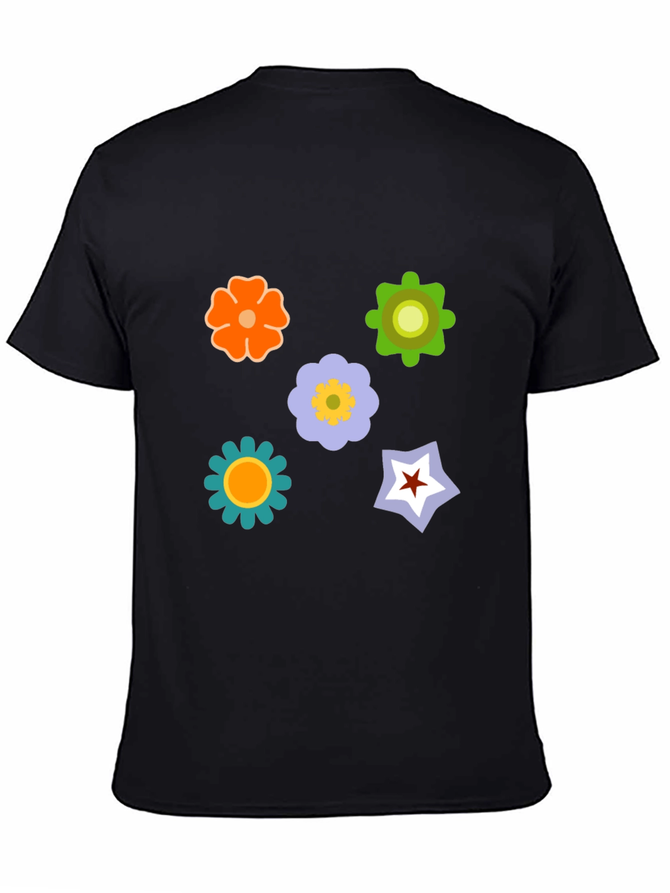 Floral Graphic Print T-Shirt - Casual Style