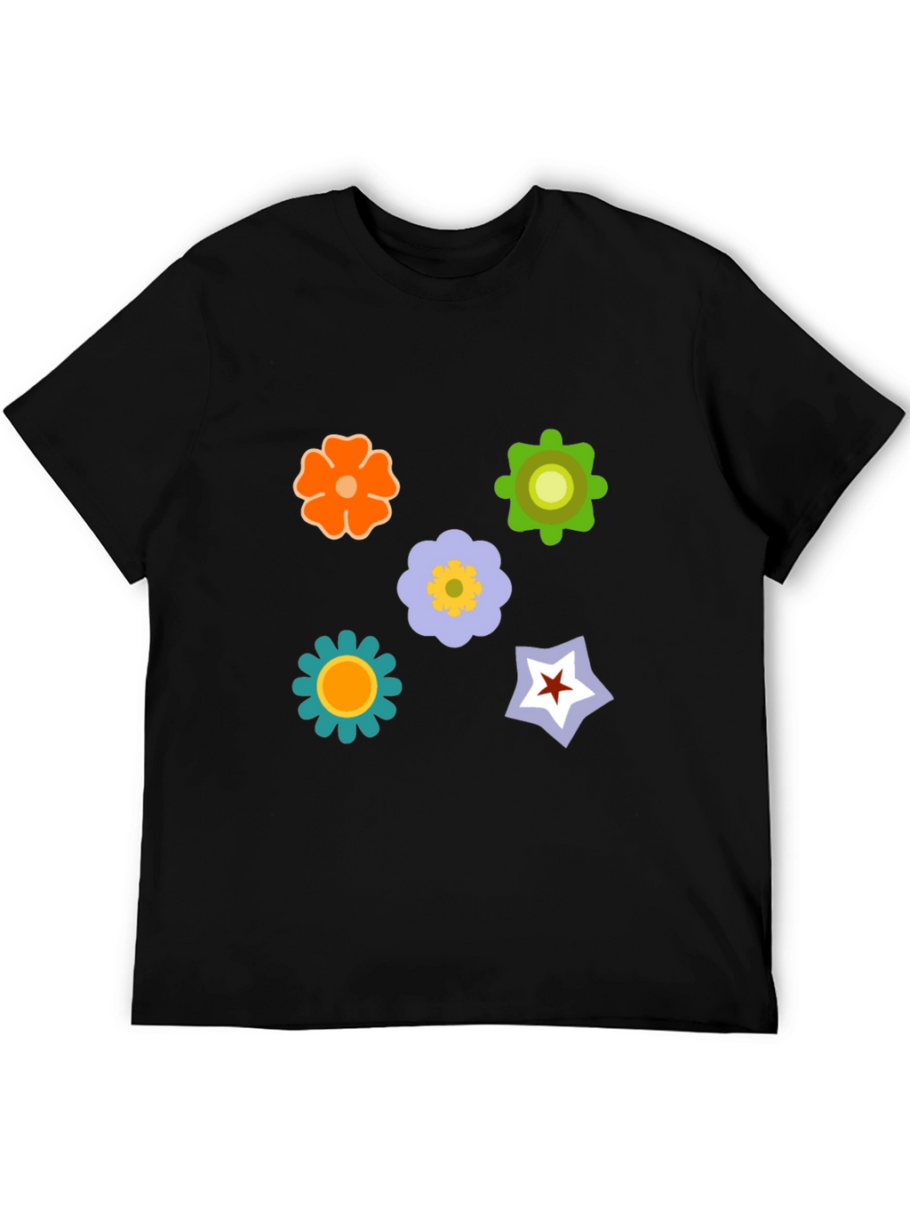 Floral Graphic Print T-Shirt - Casual Style