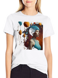 Abstract Brainy Tee - Artistic Graphic T-Shirt
