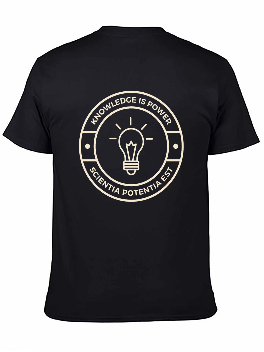 Knowledge is Power T-Shirt - Sciencia Potentia Est Tee