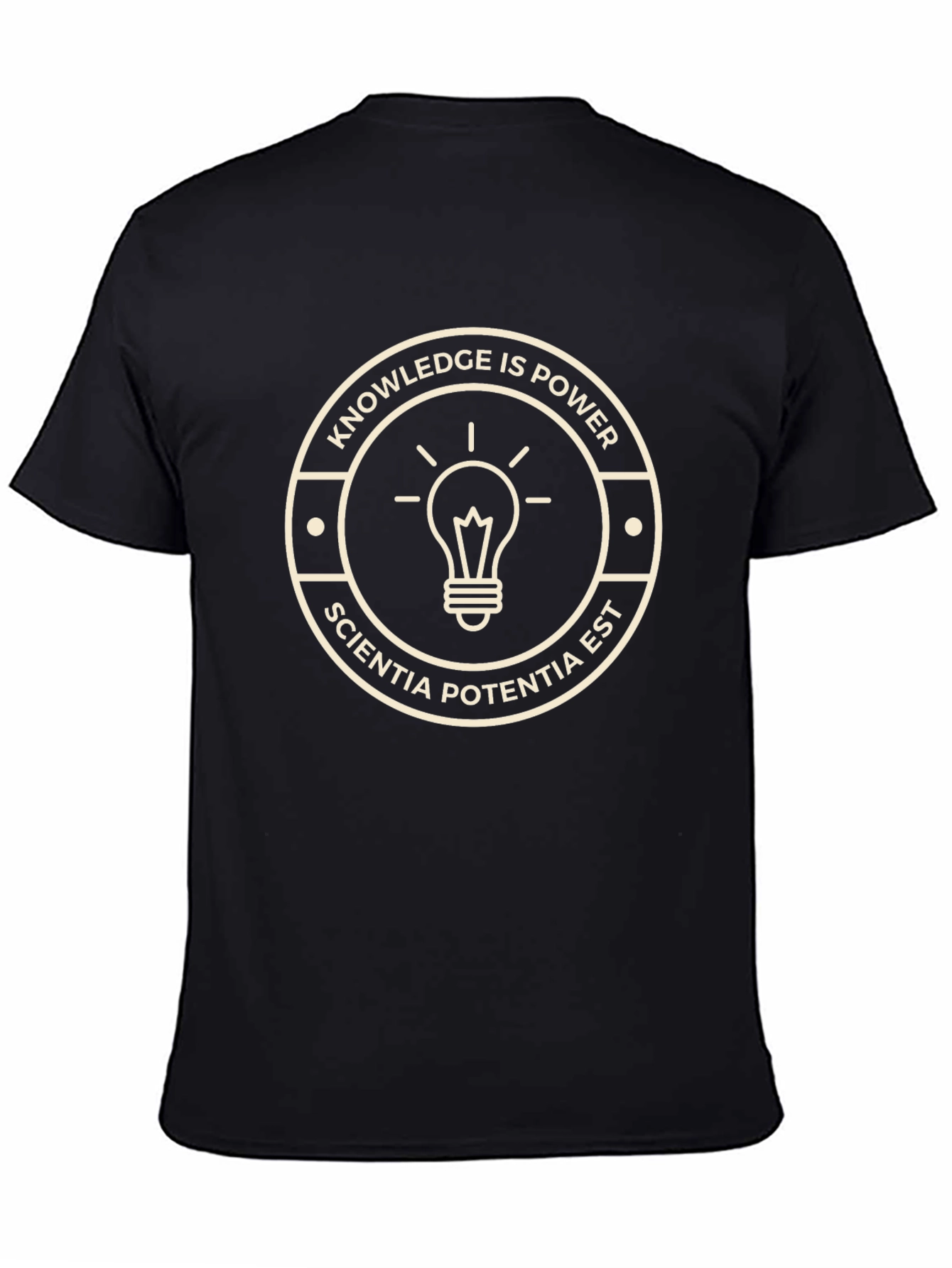 Knowledge is Power T-Shirt - Sciencia Potentia Est Tee