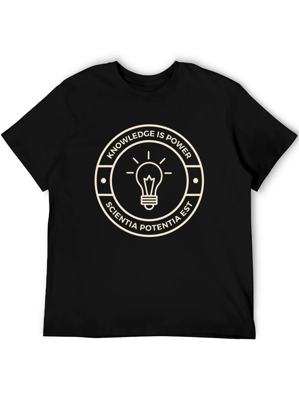 Knowledge is Power T-Shirt - Sciencia Potentia Est Tee