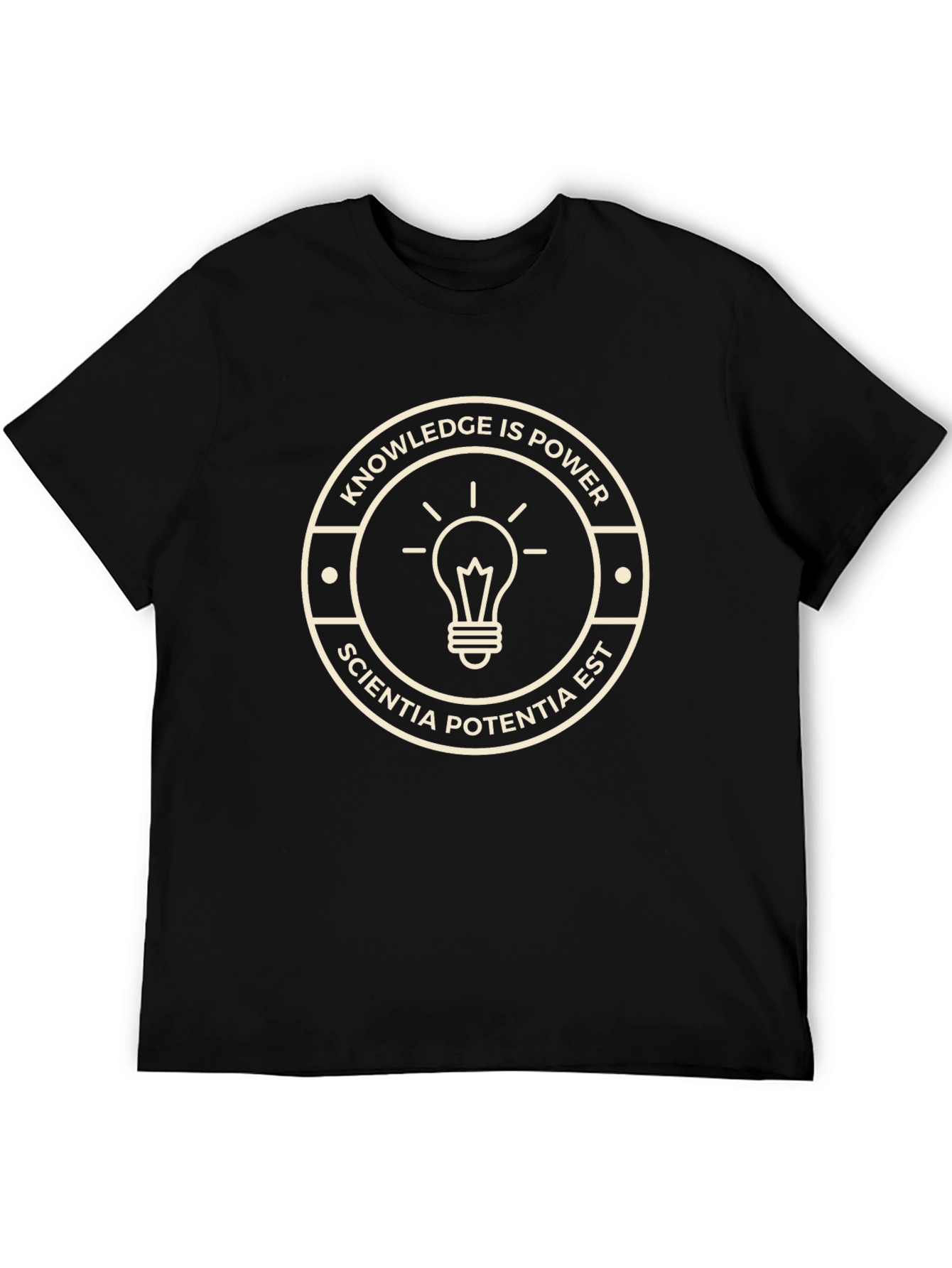 Knowledge is Power T-Shirt - Sciencia Potentia Est Tee