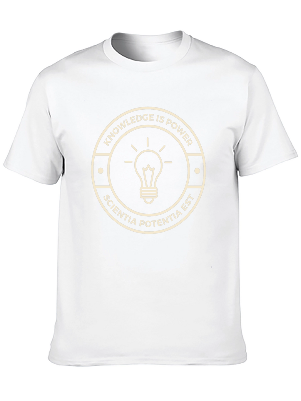 Knowledge is Power T-Shirt - Sciencia Potentia Est Tee
