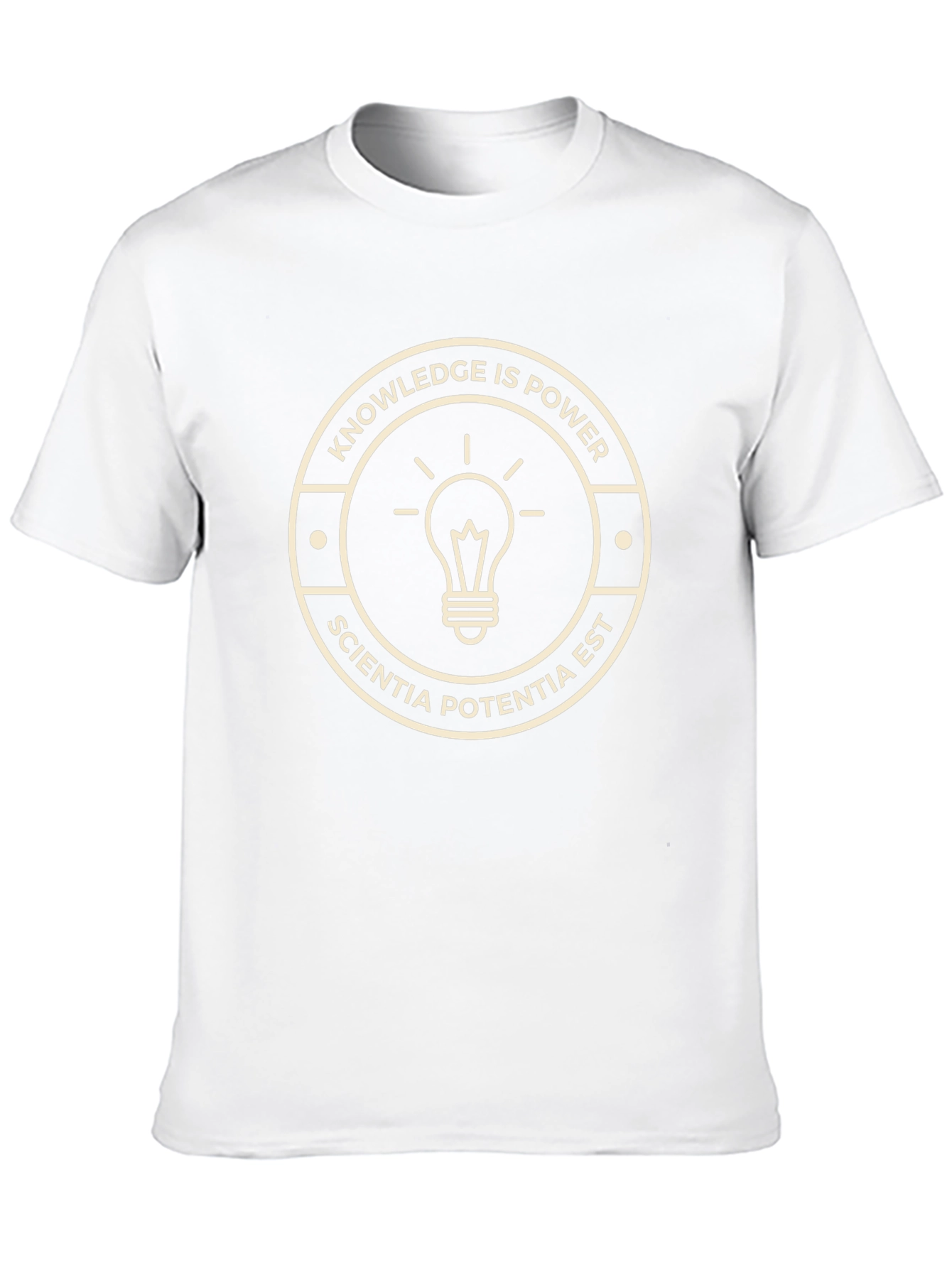 Knowledge is Power T-Shirt - Sciencia Potentia Est Tee