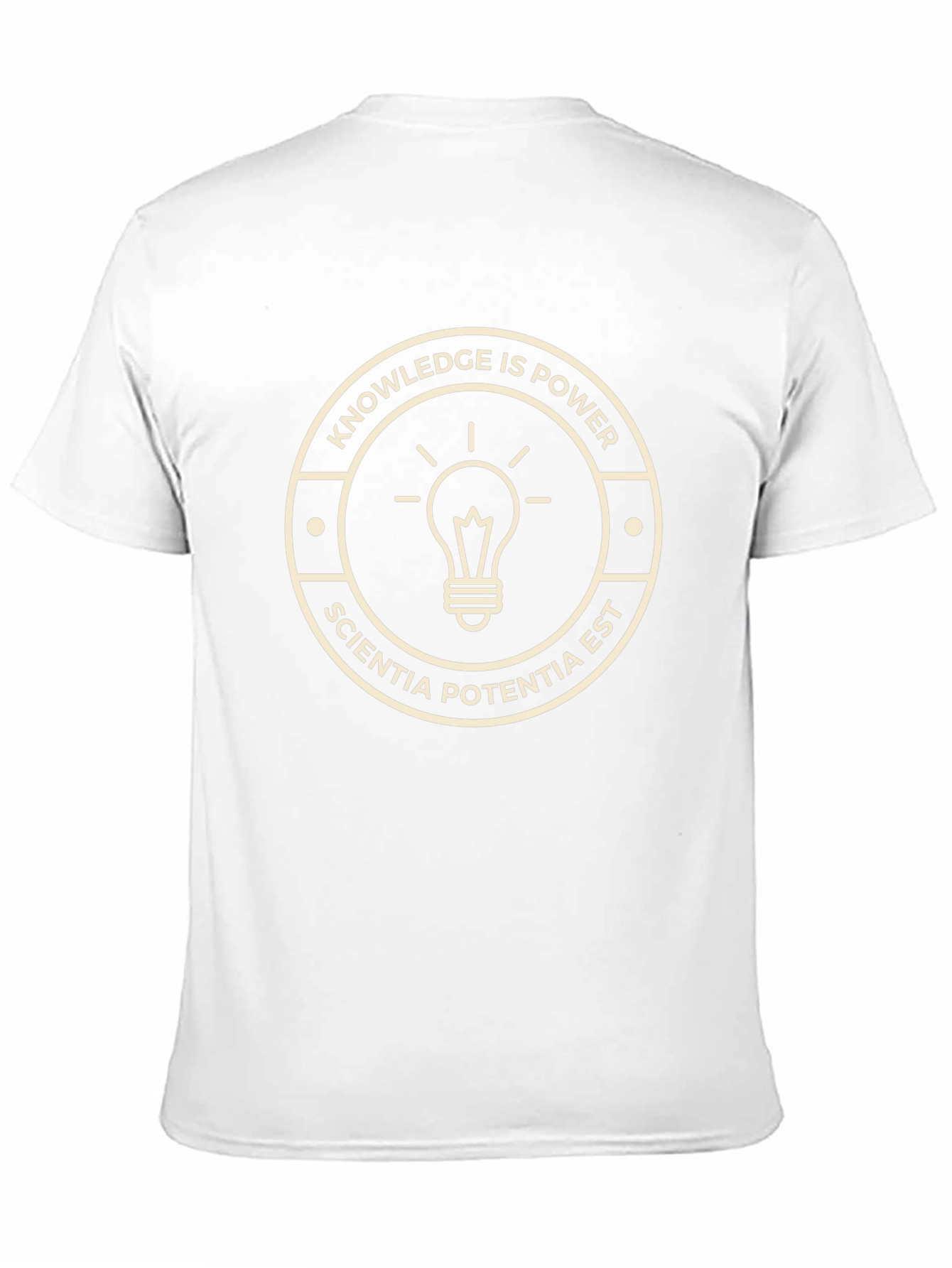 Knowledge is Power T-Shirt - Sciencia Potentia Est Tee