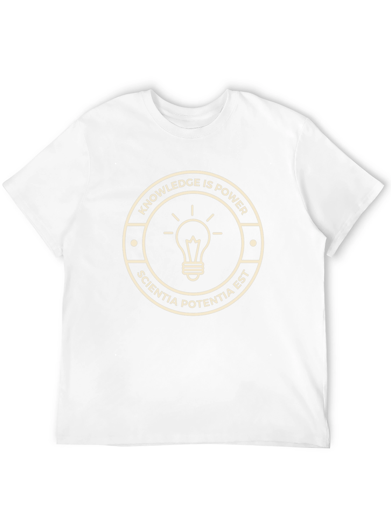 Knowledge is Power T-Shirt - Sciencia Potentia Est Tee