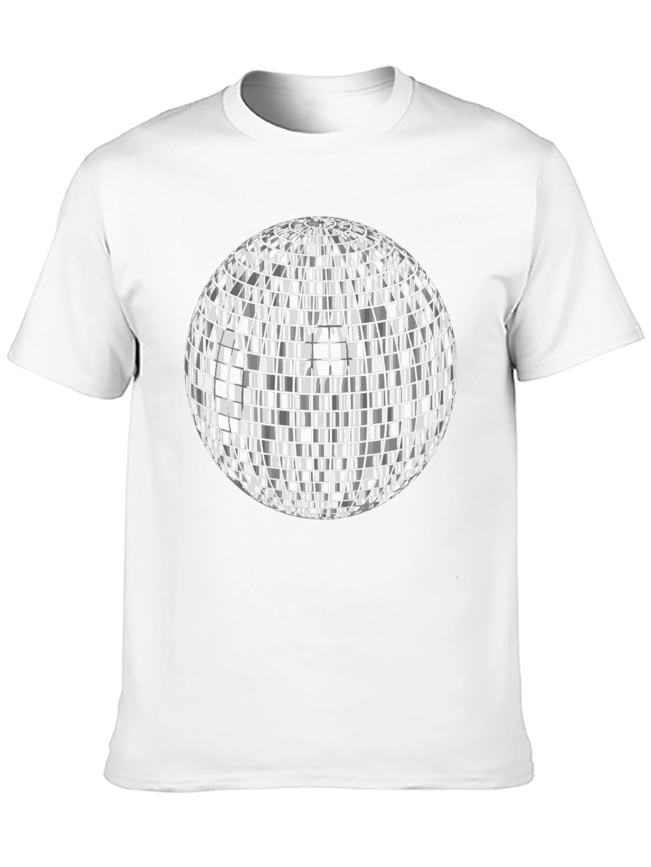 Disco Ball Graphic Tee - Shiny Fun Party Shirt