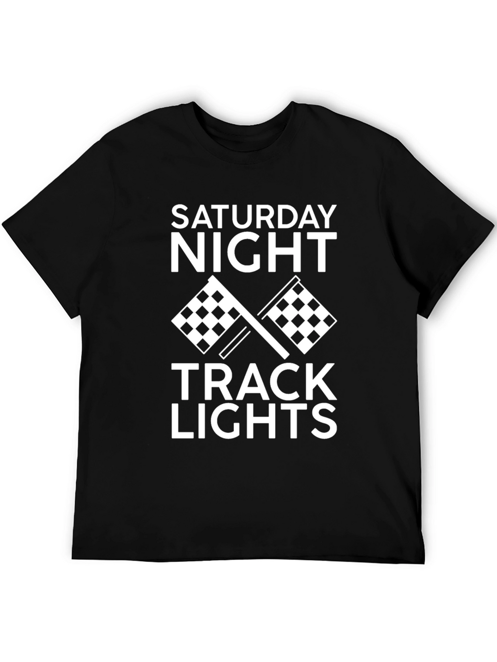 Saturday Night Track Lights Graphic Tee - Black Cotton