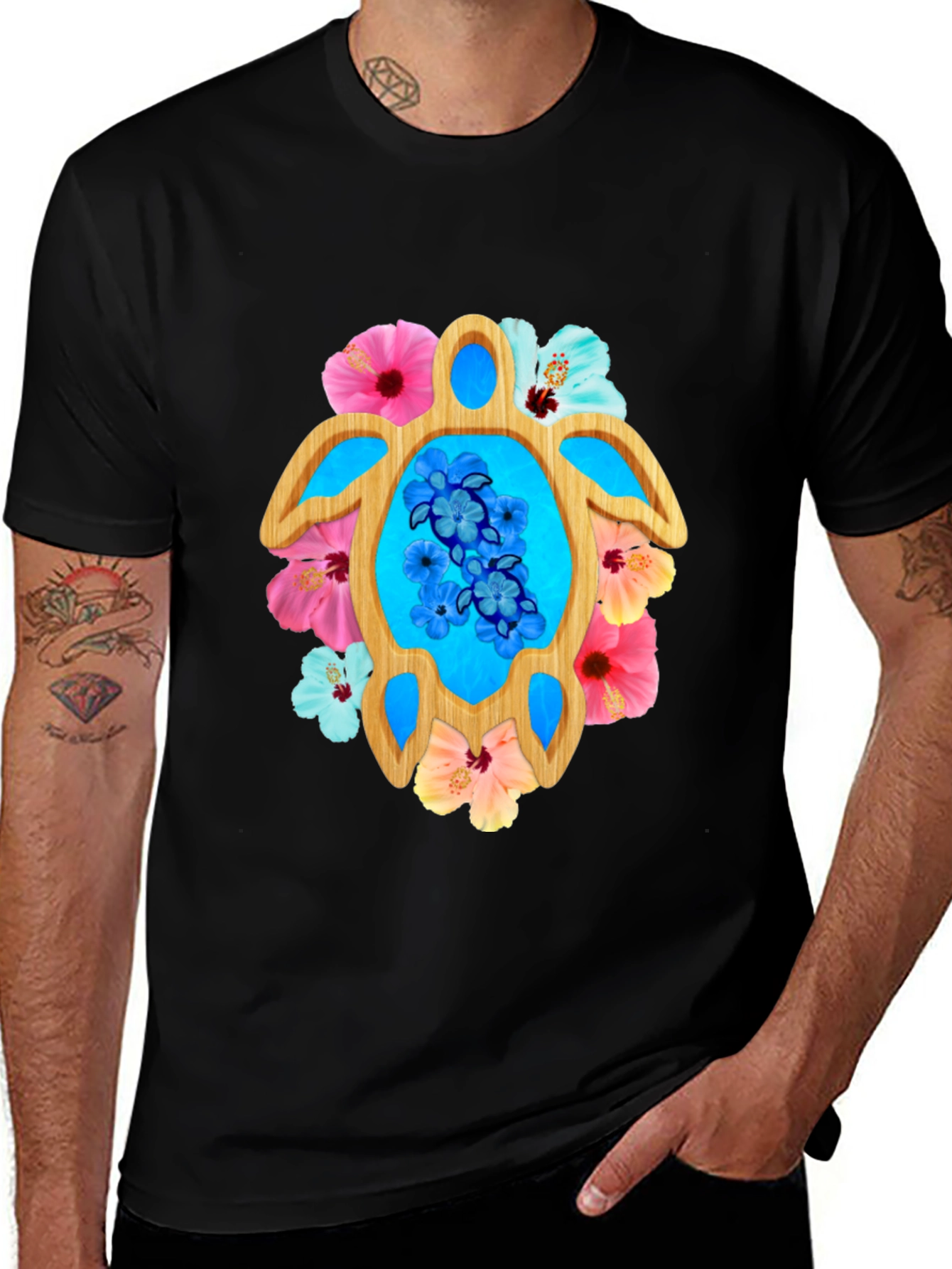 Tropical Turtle Graphic Tee