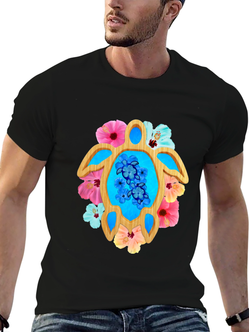 Tropical Turtle Graphic Tee