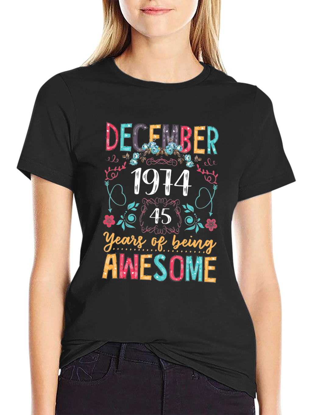 December 1974 45 Years of Awesome Graphic Tee