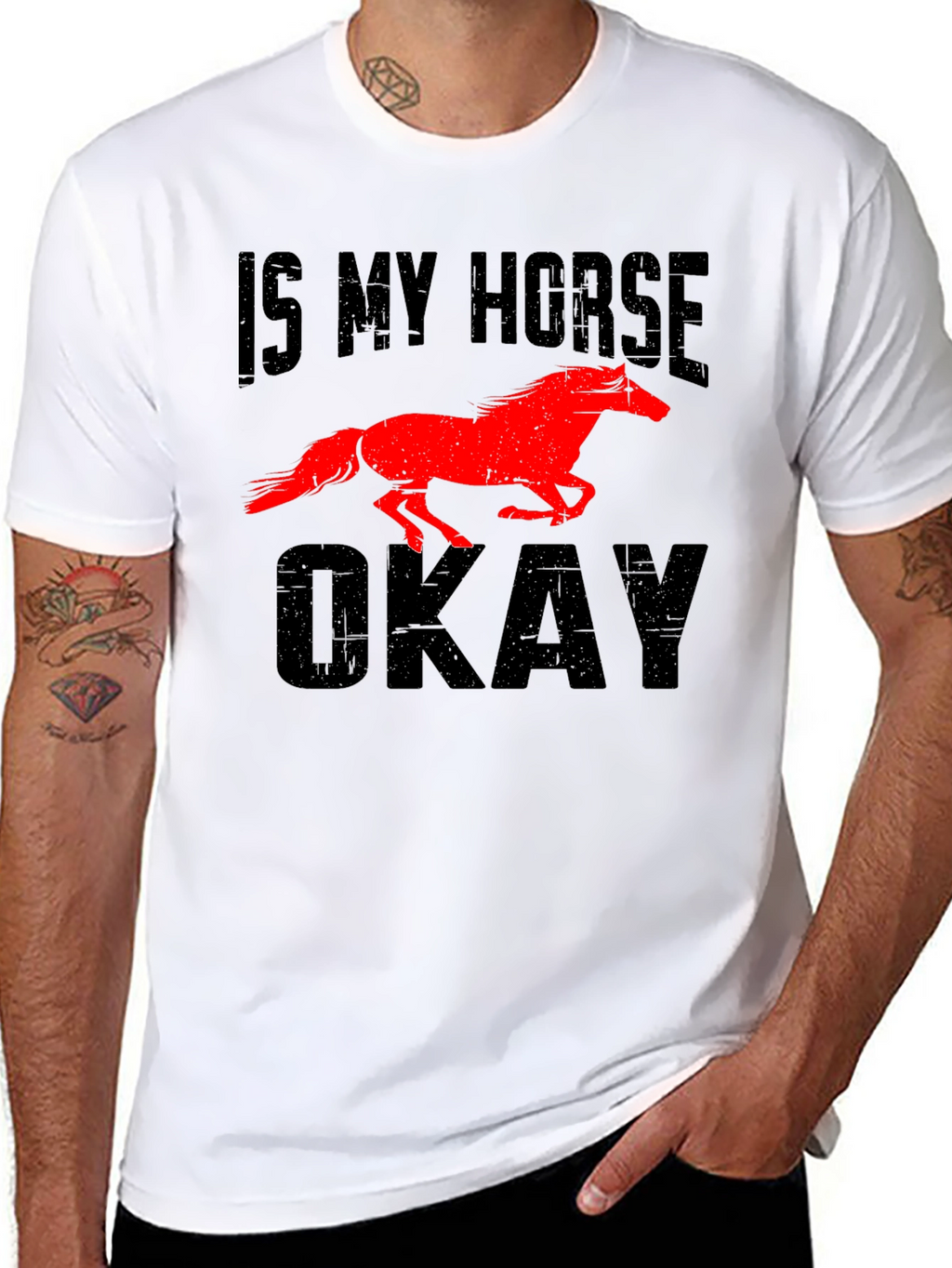 Is My Horse Okay? Novelty Graphic Tee