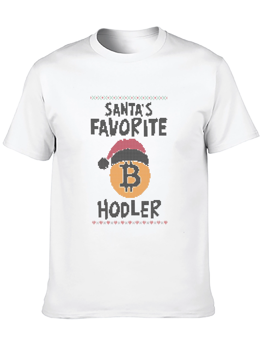 Santas Favorite Hodler Bitcoin Christmas T-Shirt