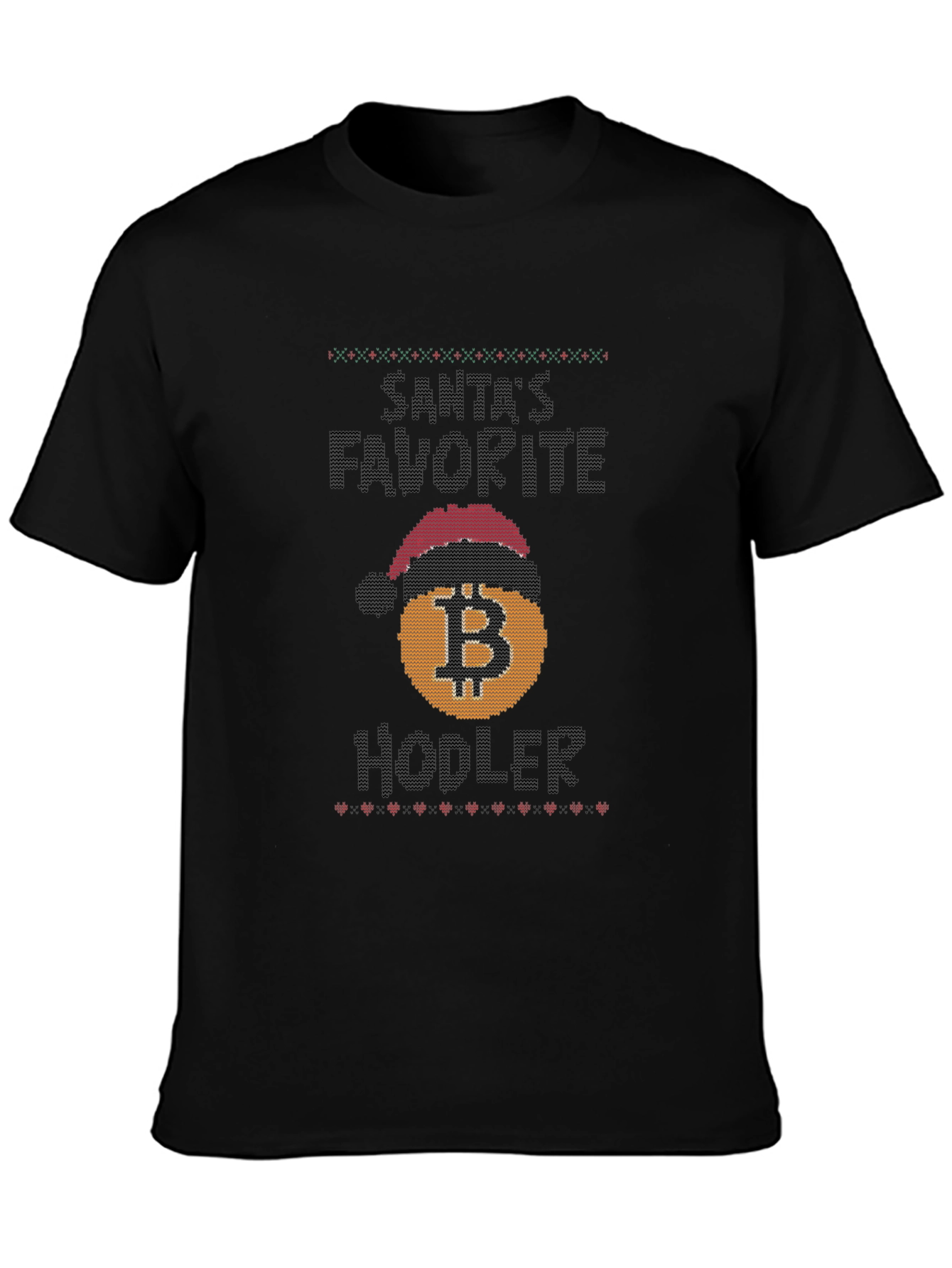 Santas Favorite Hodler Bitcoin Christmas T-Shirt
