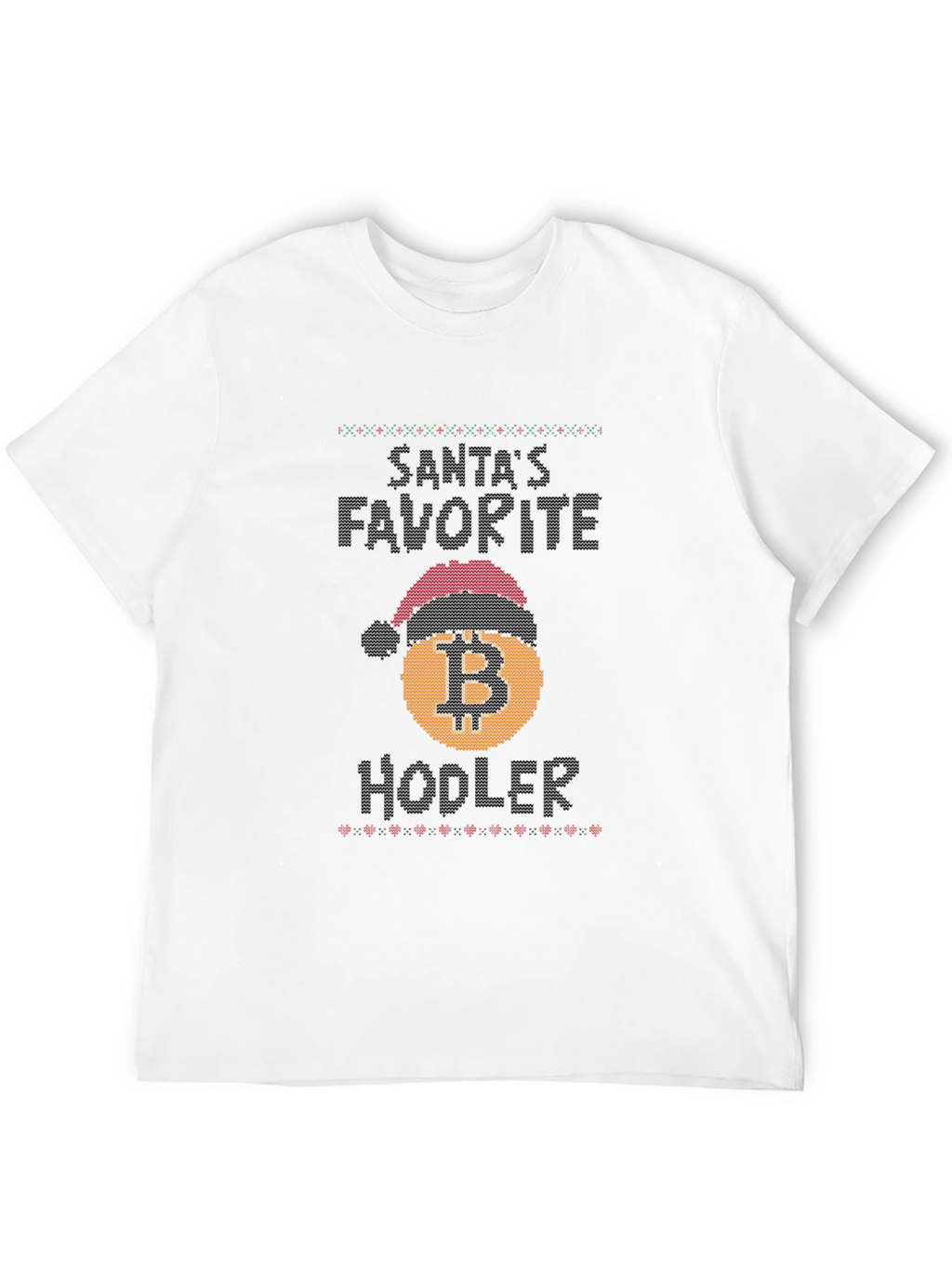 Santas Favorite Hodler Bitcoin Christmas T-Shirt